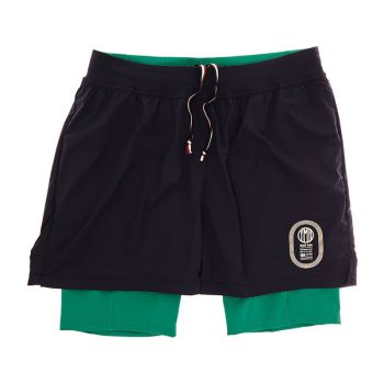 YMR Track Club Stadion 2-1 Shorts navy/gr�n