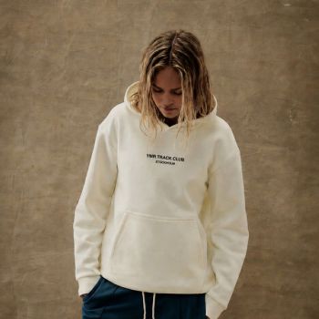 YMR Track Club Sandhamn Hoodie vit unisex