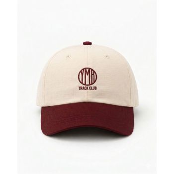 YMR Track Club Sandhamn Casual Cap vit/burgun