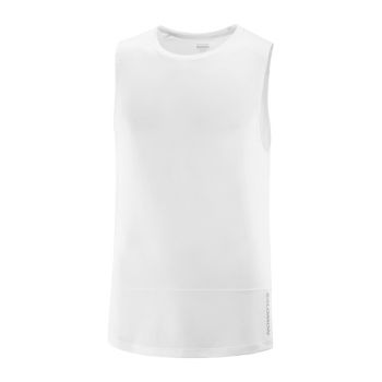 Salomon Cross Run Tank vit herr