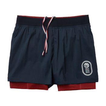 YMR Track Club Stadion 2-in-1 Shorts Navy/bur