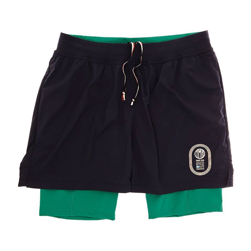 YMR Track Club Stadion 2-1 Shorts navy/gr�n