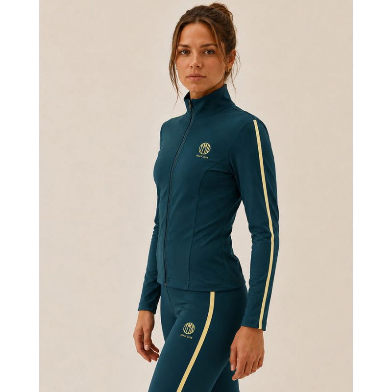 YMR Track Club Kvarnholmen Full Zip gr�n/gul