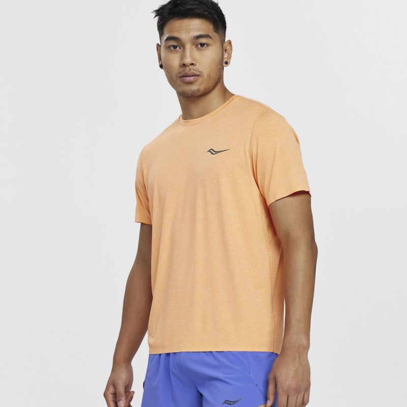 Saucony Time Trial Short Sleeve herr