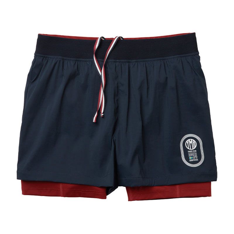 YMR Track Club Stadion 2-in-1 Shorts Navy/bur